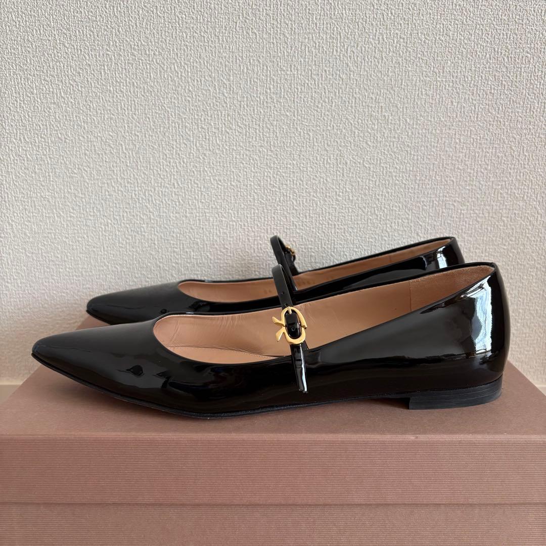 靴 Gianvito Rossi RIBBON JANE BLACK 38
