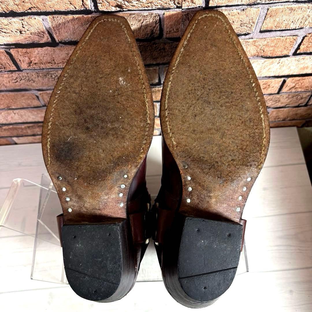 HARLEY-DAVIDSON■ウエスタンブーツ✨リング サイドゴア スチール