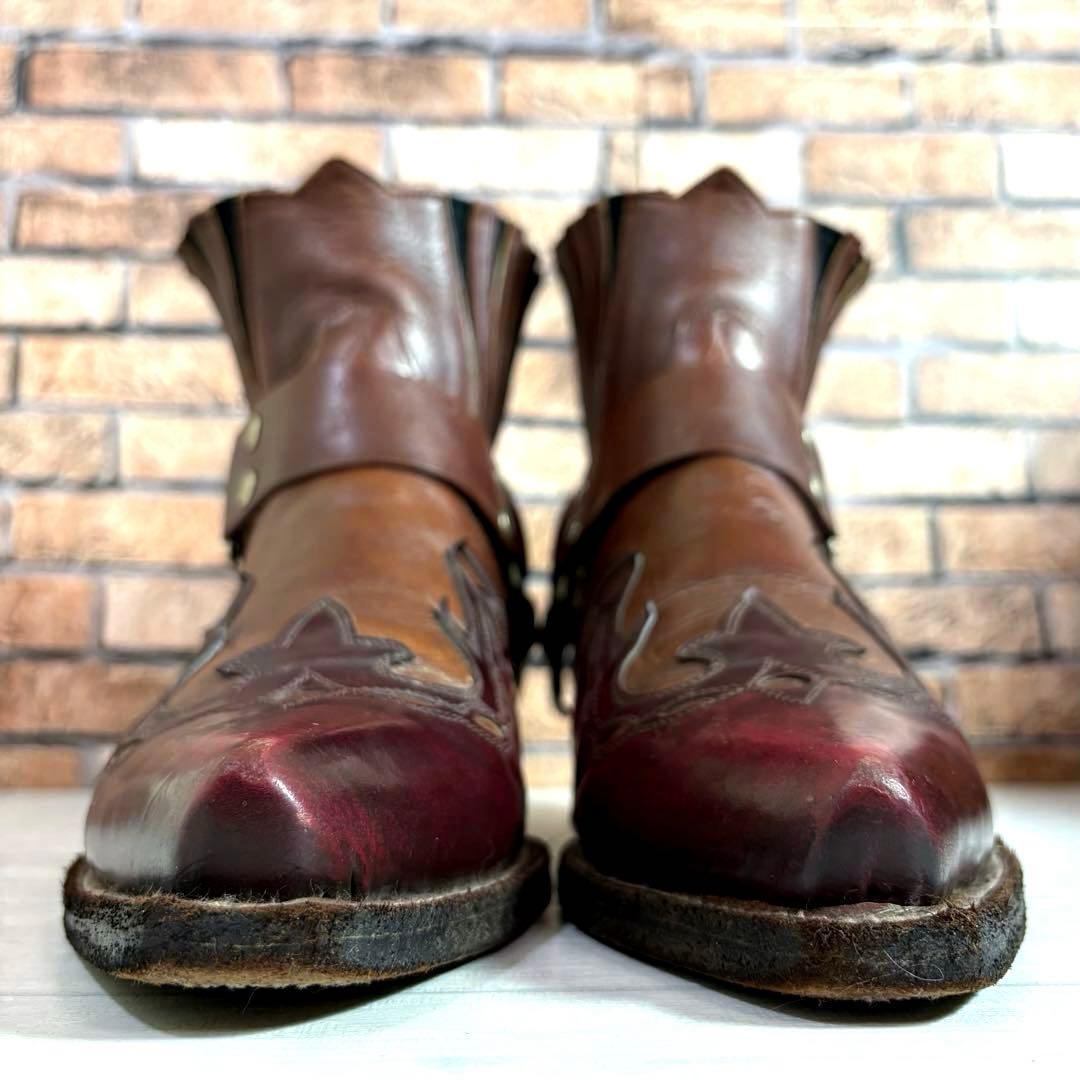 HARLEY-DAVIDSON■ウエスタンブーツ✨リング サイドゴア スチール