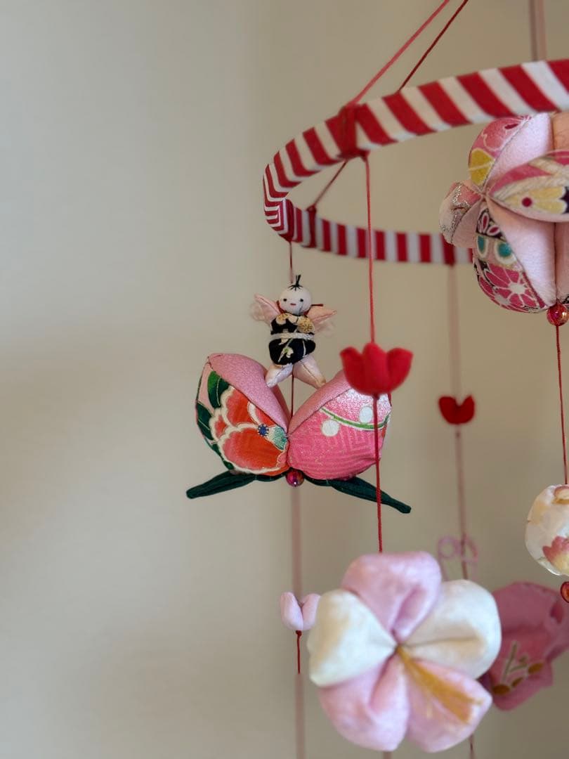 可愛いつるし雛No.174・ひな祭り・桃の節句・さげもん吊るし飾り・初節句飾り