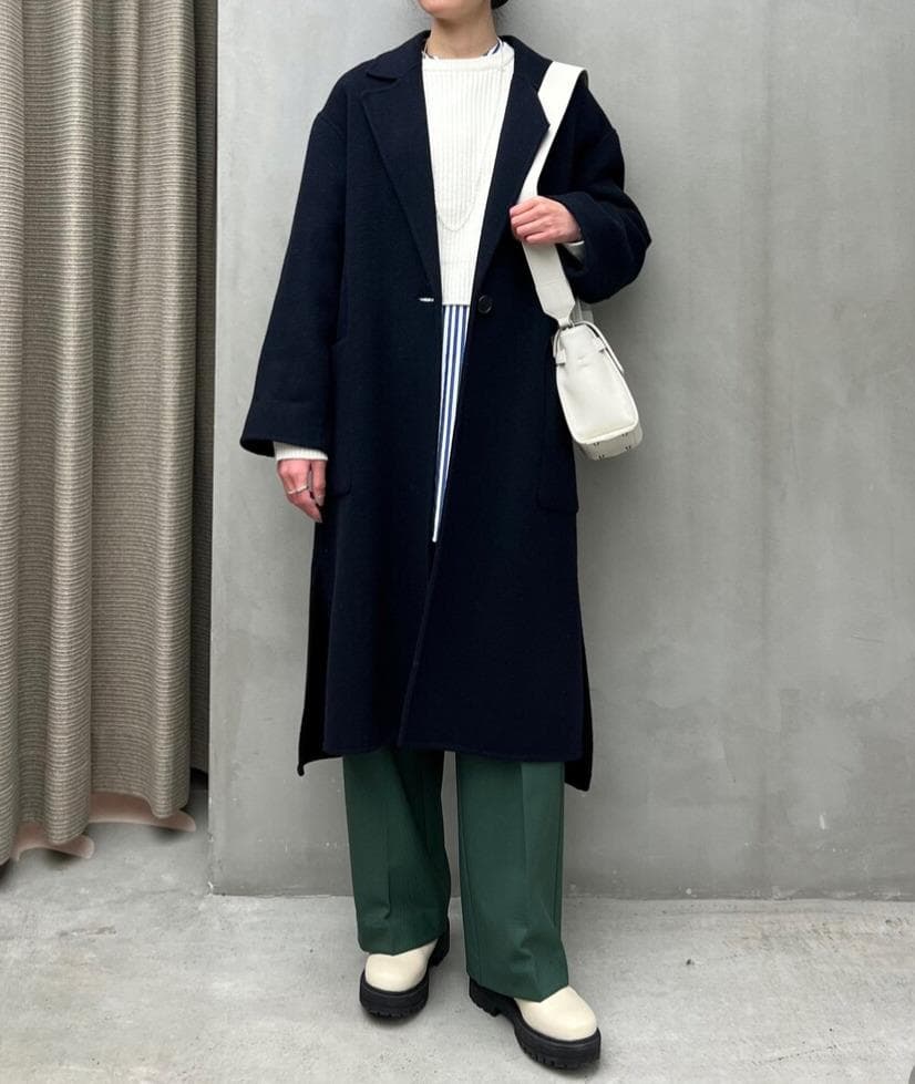 22aw Beauty & Youth テーラード ウール リバー コート M