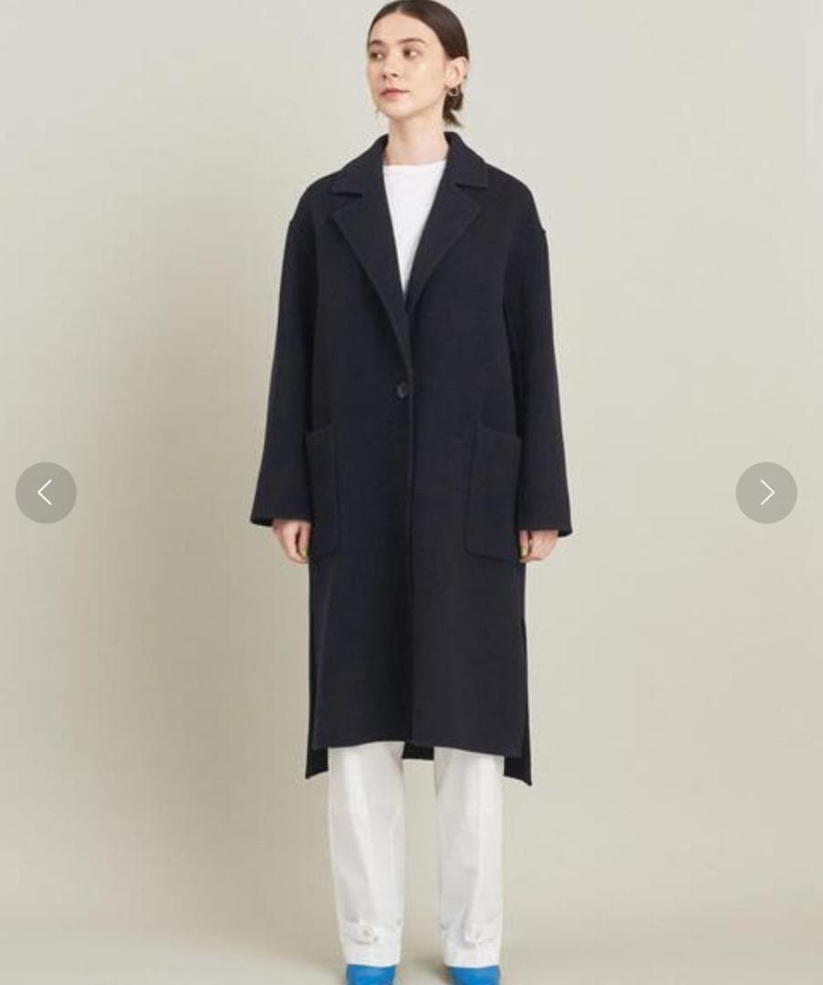 22aw Beauty & Youth テーラード ウール リバー コート M