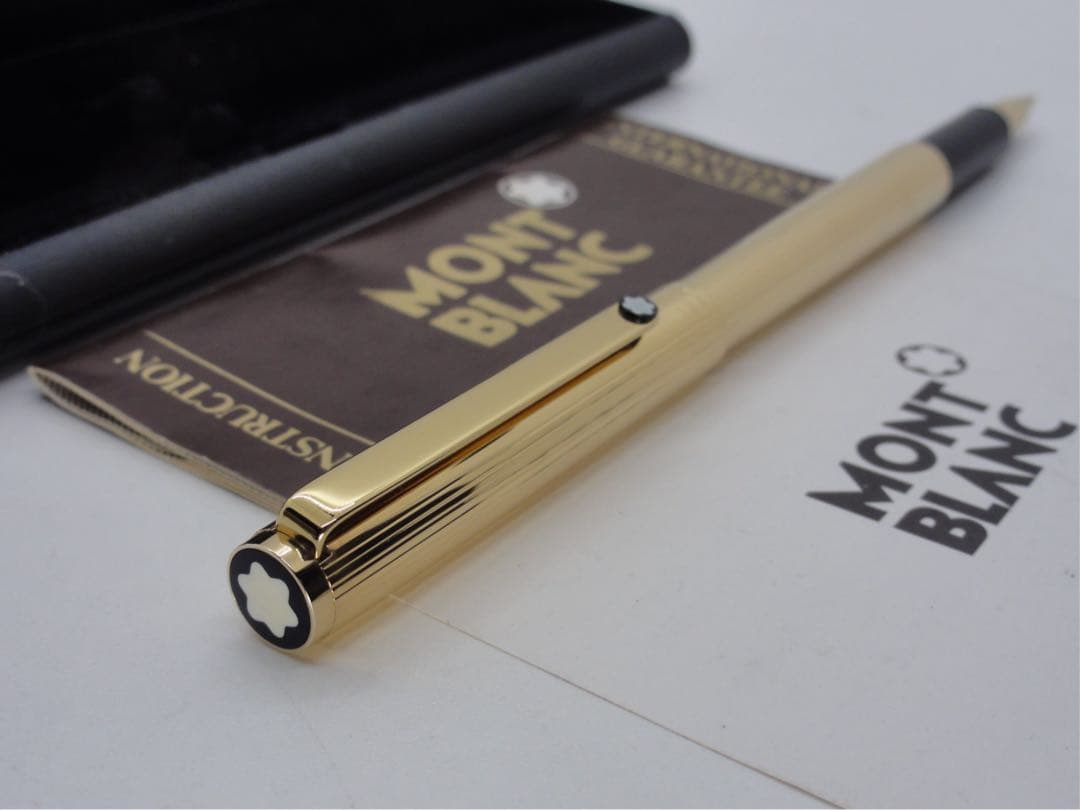 モンブラン　未使用に近い品！稀少度の高い金運を呼ぶ！総金張りSラインNo2147