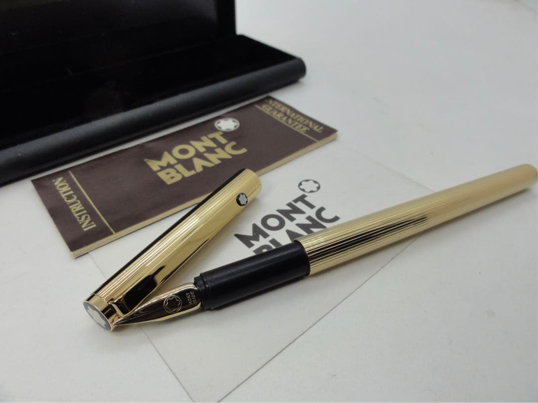 モンブラン　未使用に近い品！稀少度の高い金運を呼ぶ！総金張りSラインNo2147