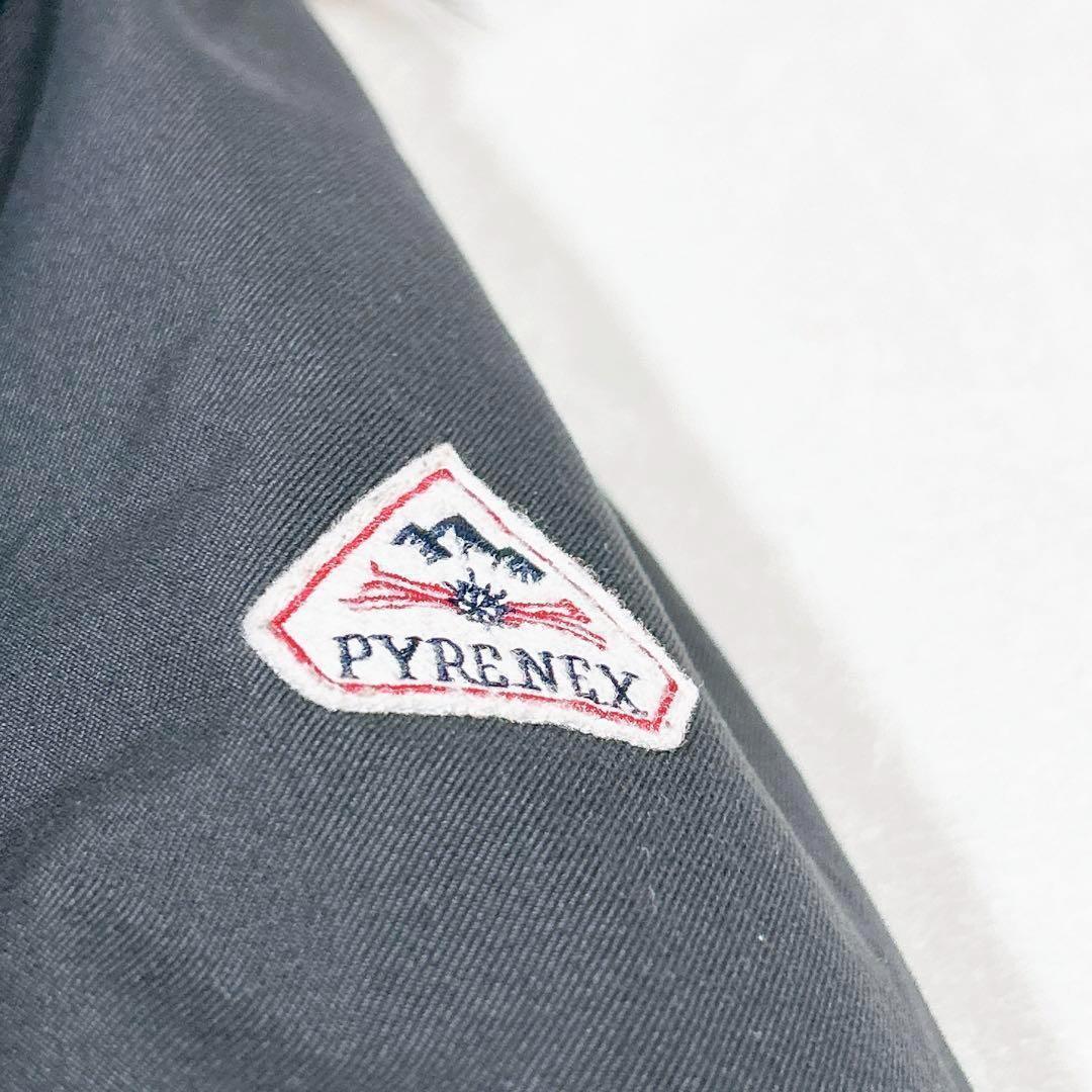 未使用級美品✨　ピレネックス　ダウンコート　ファー　ブラック　黒　M