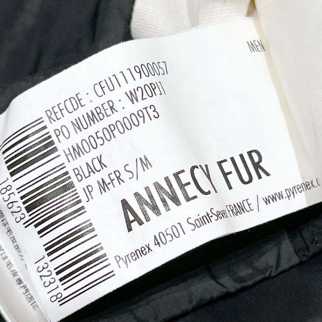 未使用級美品✨　ピレネックス　ダウンコート　ファー　ブラック　黒　M