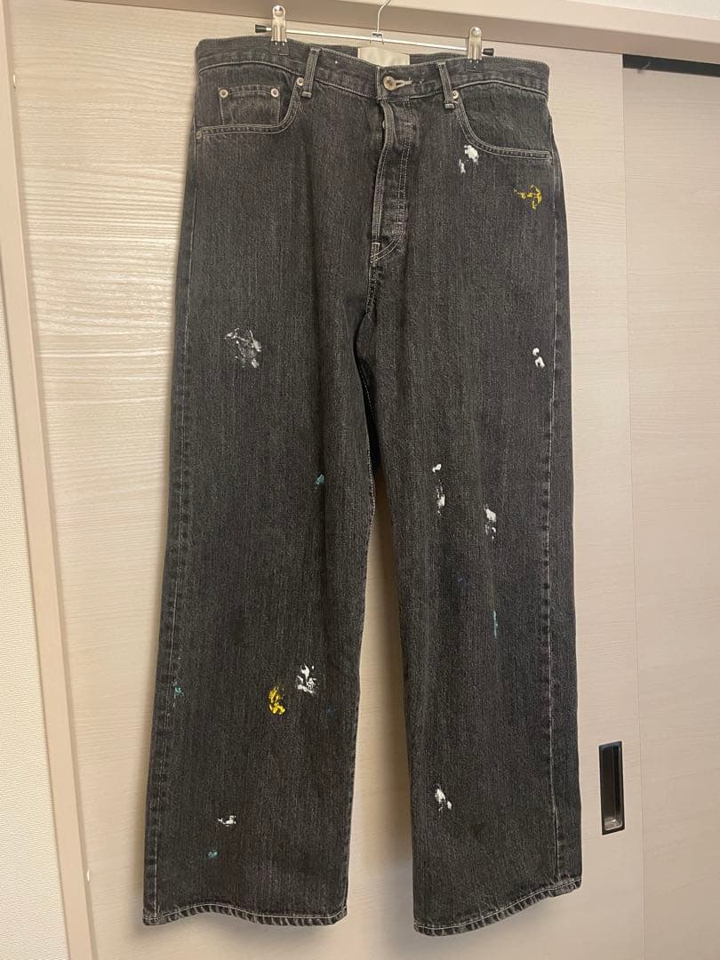 パンツ simply complicated SELVEDGE JEAN BLACK