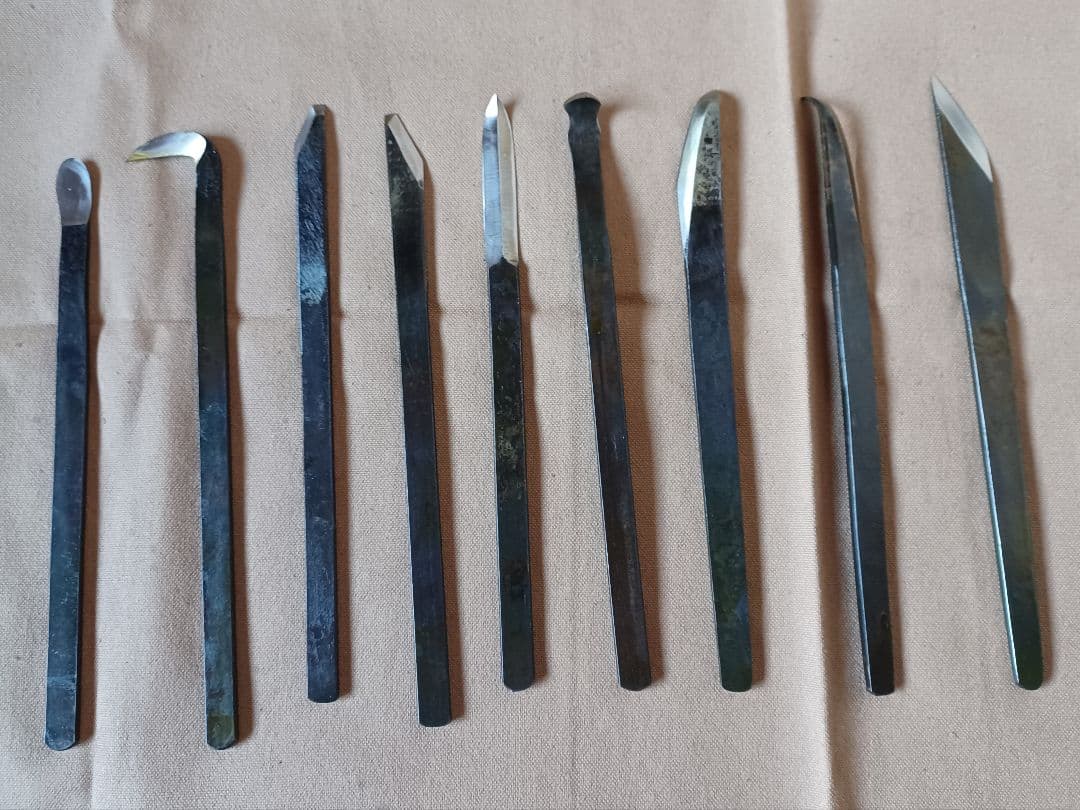 昌国　共柄盆栽彫刻刀