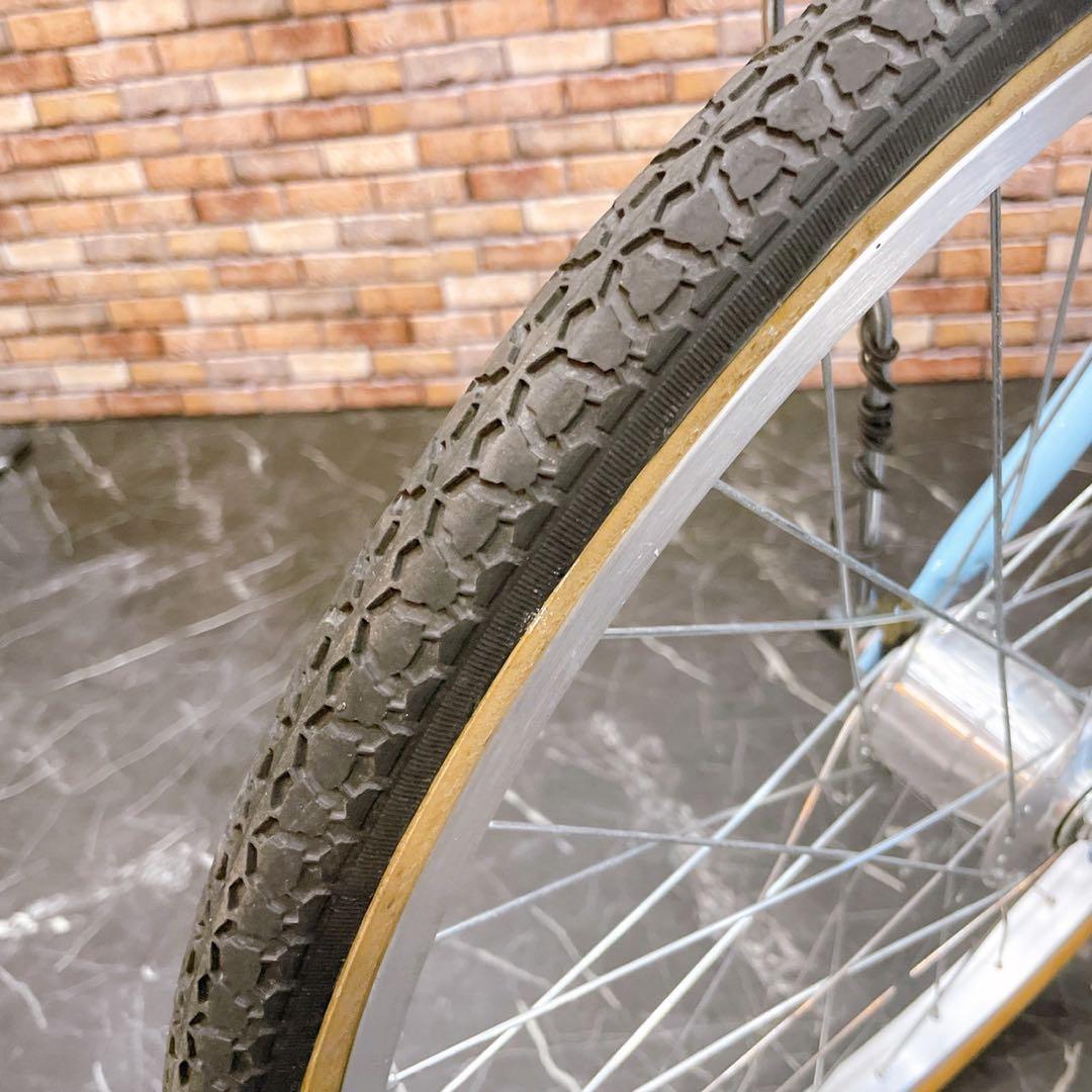 引き取り価格【14】子供用自転車 子供車 水色 22インチ 変速付き