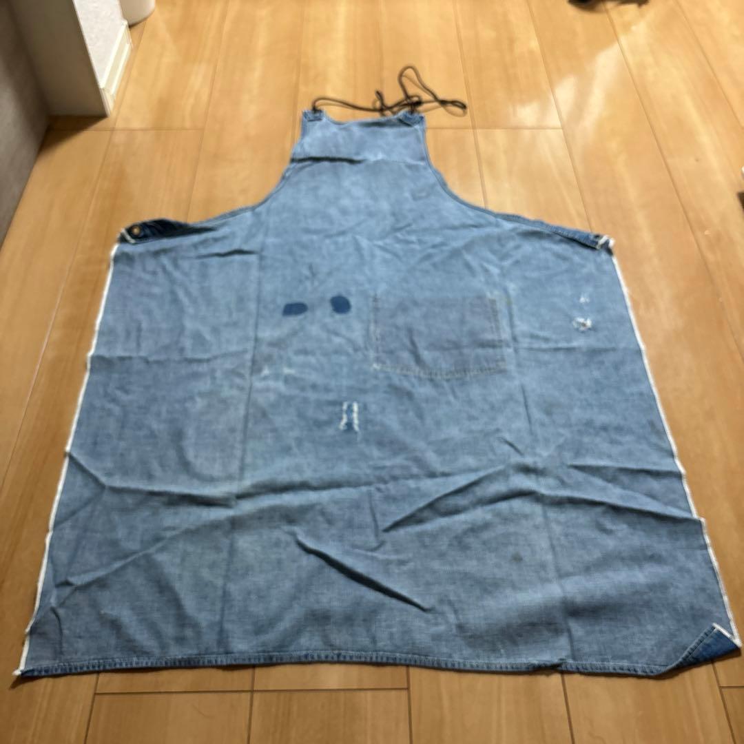 vintageデニム生地ワークエプロンoshkosh special