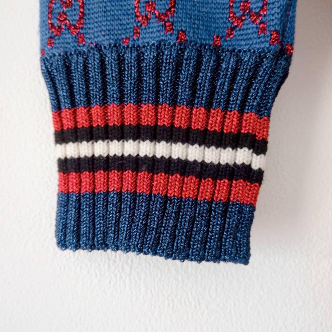 ◾︎極美品◾︎ グッチ ラメファブリックカーディガン GG シェリーライン カシミヤ