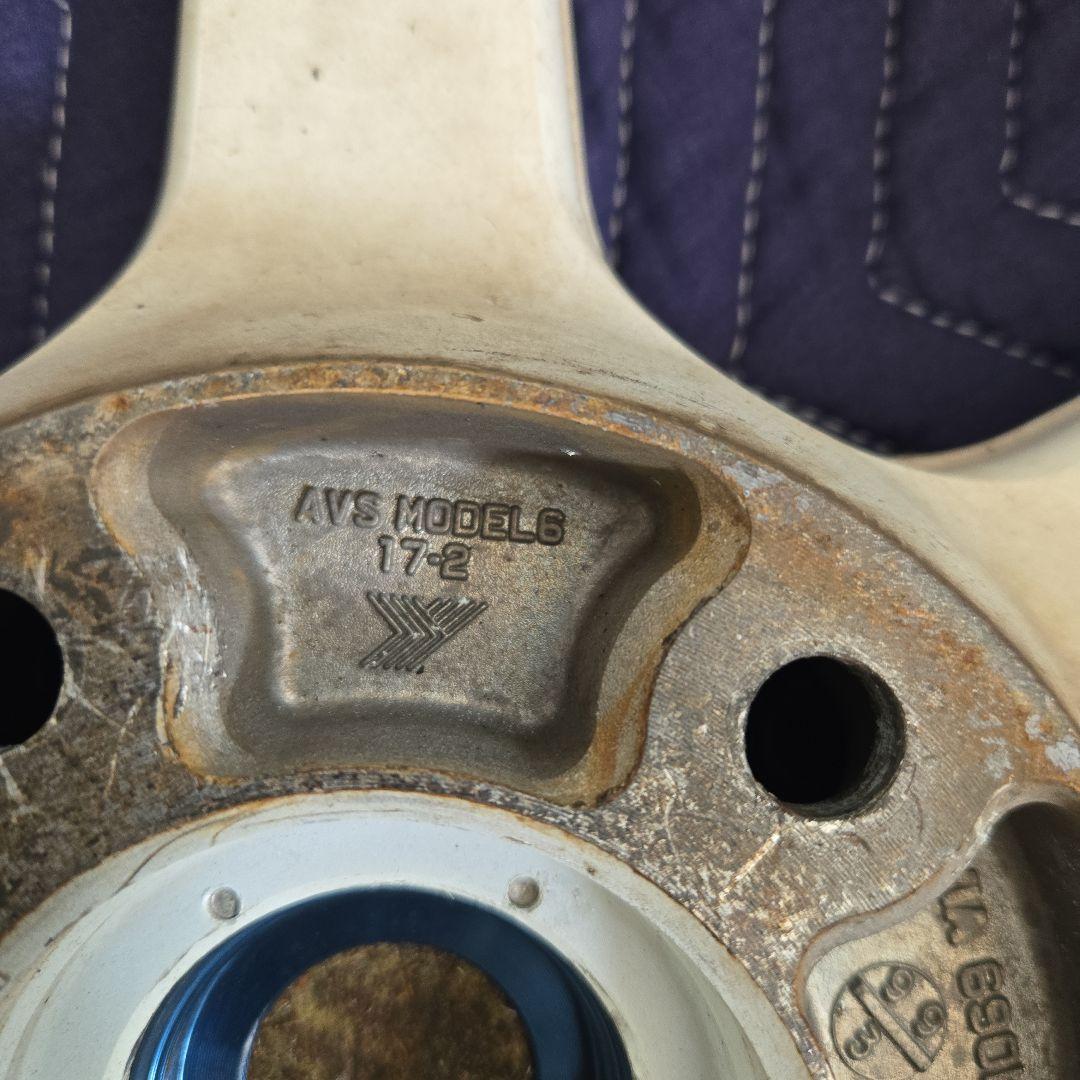 夢*界様 ヨコハマ AVS モデル6 ホワイト ホイール 2本 ドリケツに