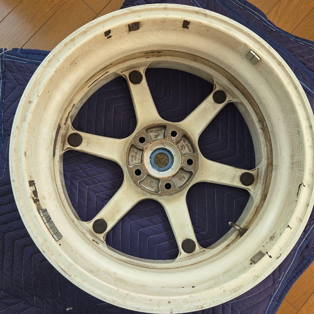 夢*界様 ヨコハマ AVS モデル6 ホワイト ホイール 2本 ドリケツに