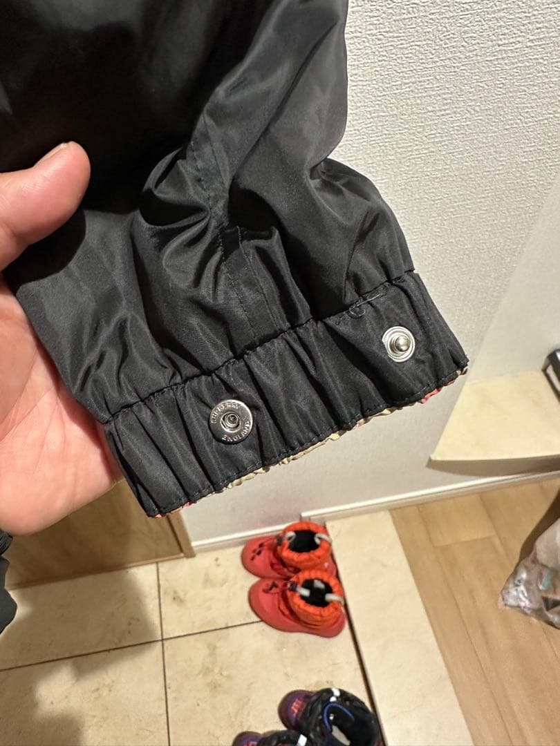 Burberry チェック柄 ナイロンジャケット