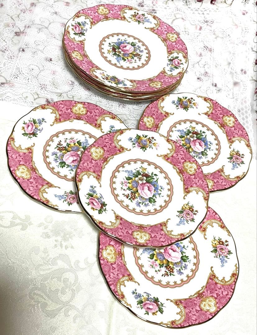 ロイヤルアルバート☆レディカーライル☆ 18cm4枚16cm4枚計8枚セット