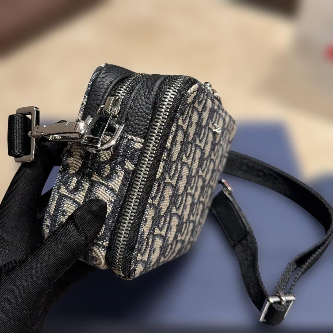 刺繡 ショルダーバッグ ブラック