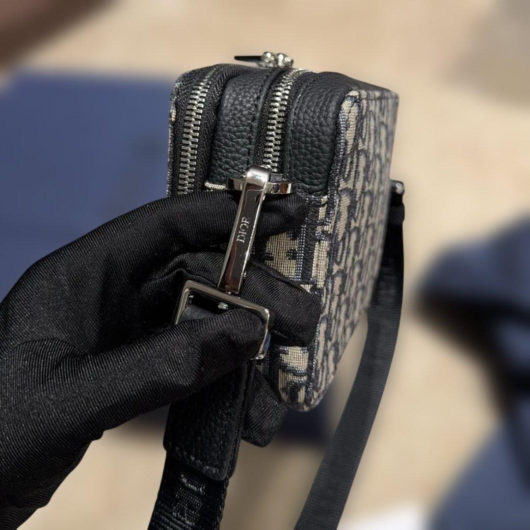 刺繡 ショルダーバッグ ブラック