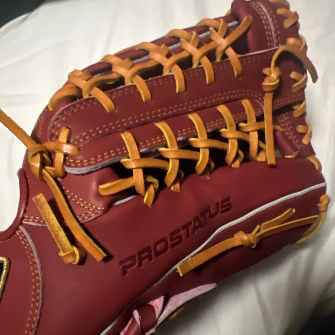 ZETT PROSTATUS 軟式グローブ 赤