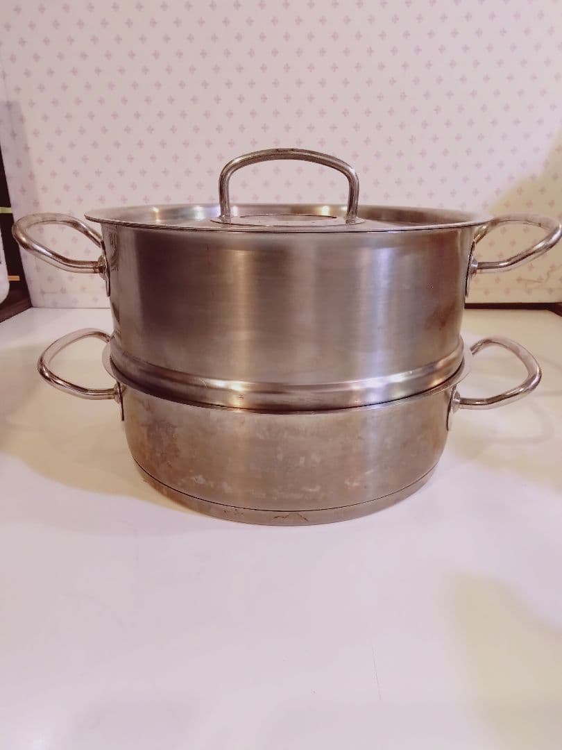 Fissler フィスラー 両手鍋 蒸し器 スチーマー約24cm