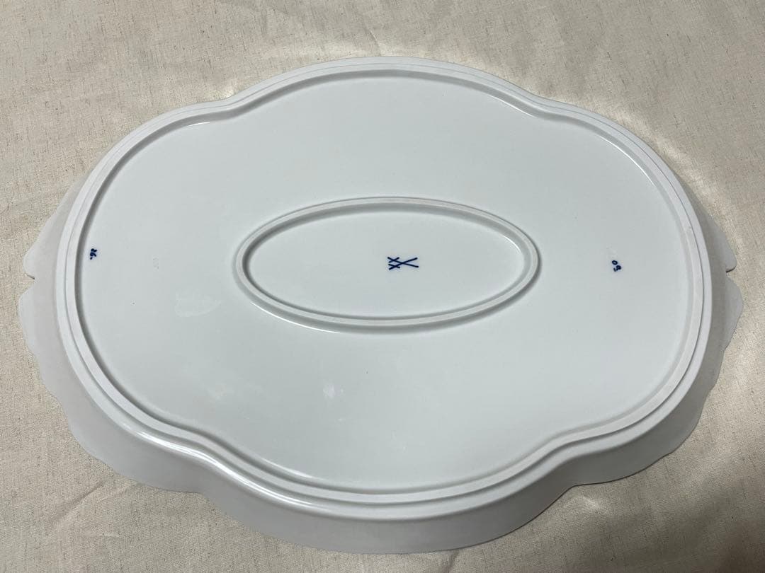 ♡HIME♡様 Meissen マイセン ブルーオニオン オーバルプラター 大皿