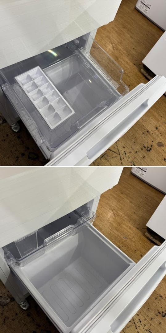 地域限定送料無料　美品 シャープ 家電2点セット！152L 冷蔵庫・6㎏ 洗濯機