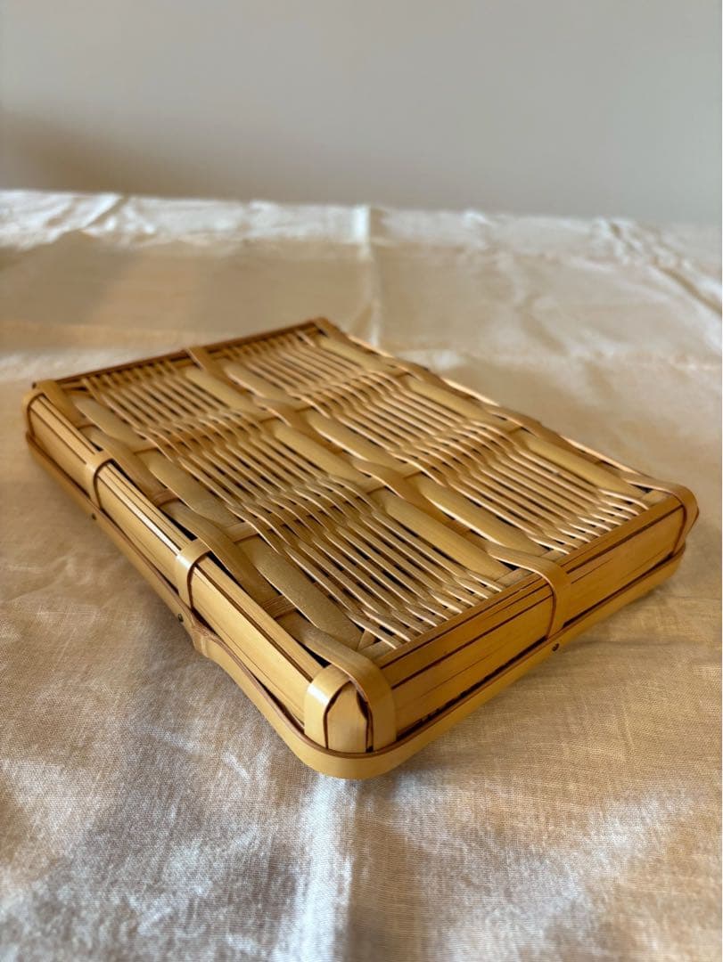 おじろ角物店「角物お弁当箱 横長2 段」