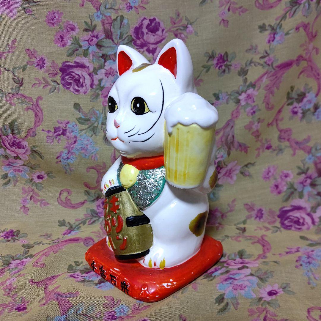 激レア招き猫 貯金箱 KIRINラガーノベルティ 左手ビール