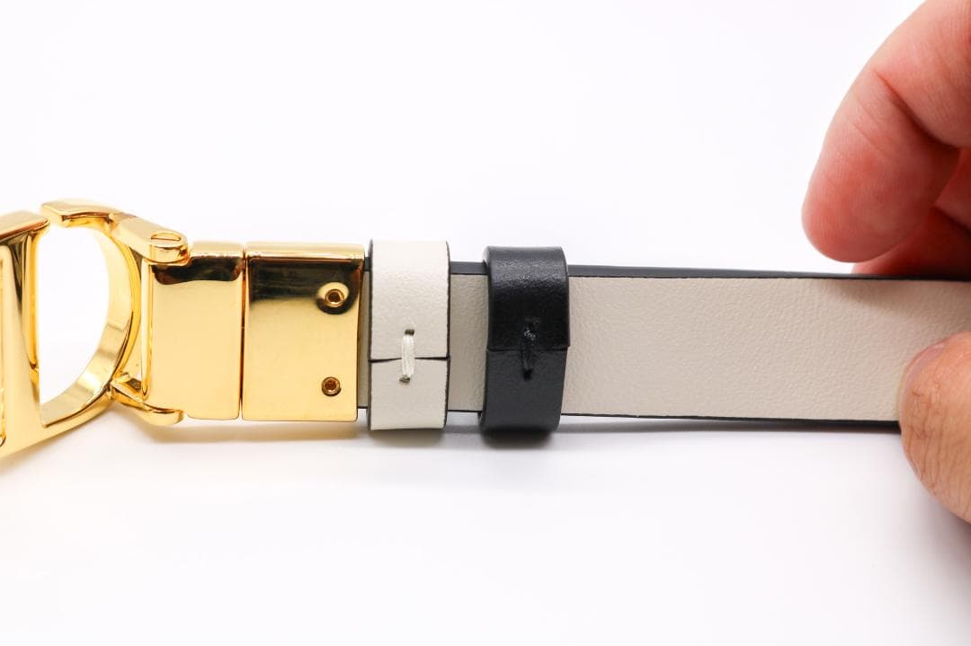 美品 DIOR 30モンテーニュ CDバックル リバーシブルベルト 90サイズ