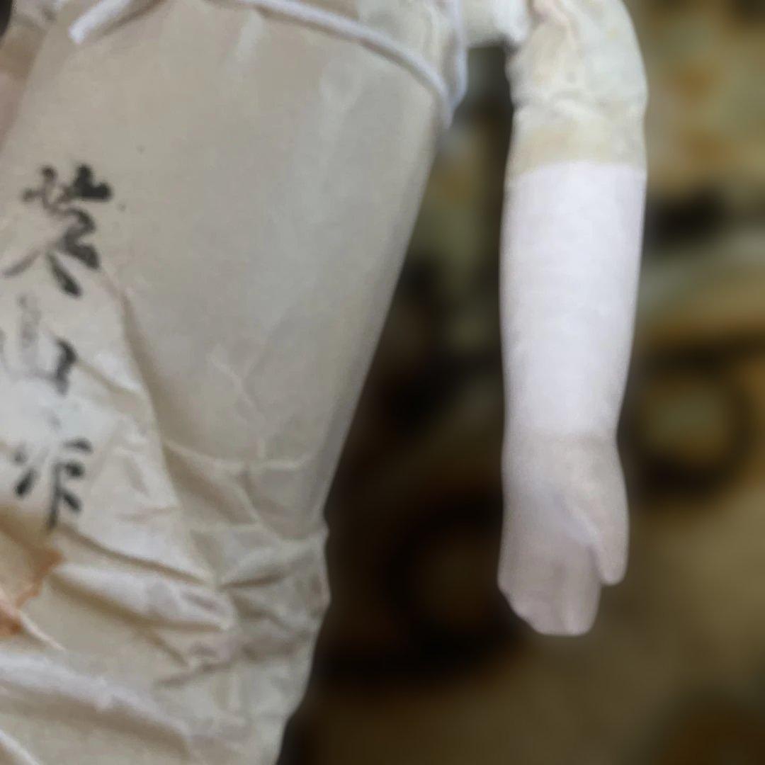 古い市松人形　４２ｃｍ　英山作　大正？　にっこり明るい　おまとめ割引　おかっぱ