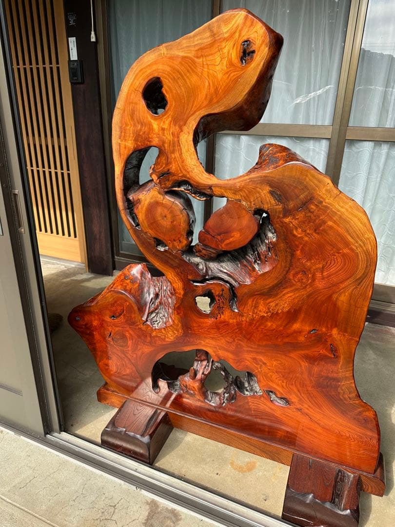 天然一枚木　衝立