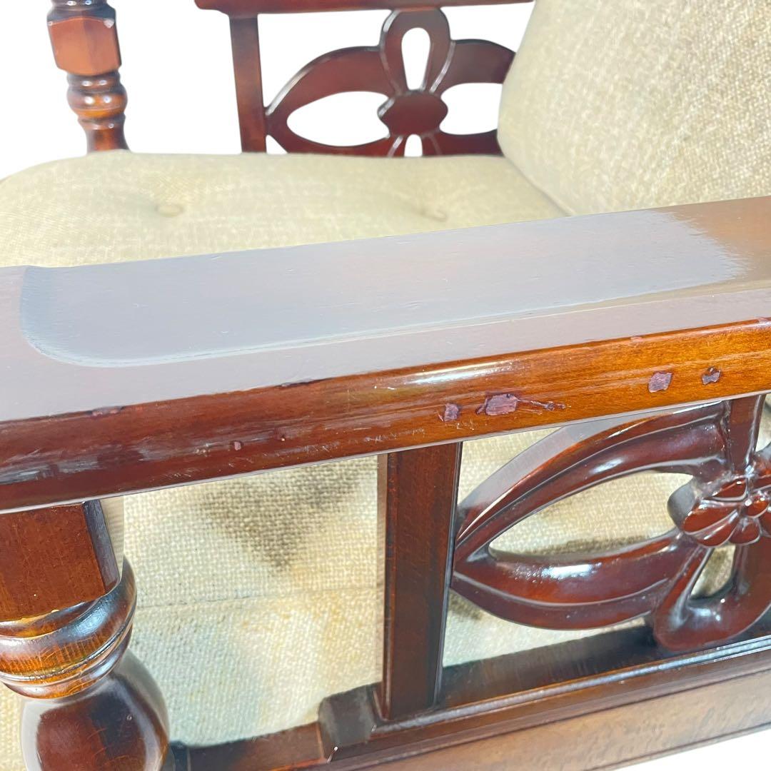 HR354 【希少デザイン】飛騨産業　穂高　キツツキ　ソファ　1人掛け