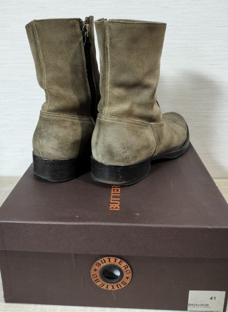 中古 BUTTERO ブッテロ B825 ショート ペコス ブーツ 41