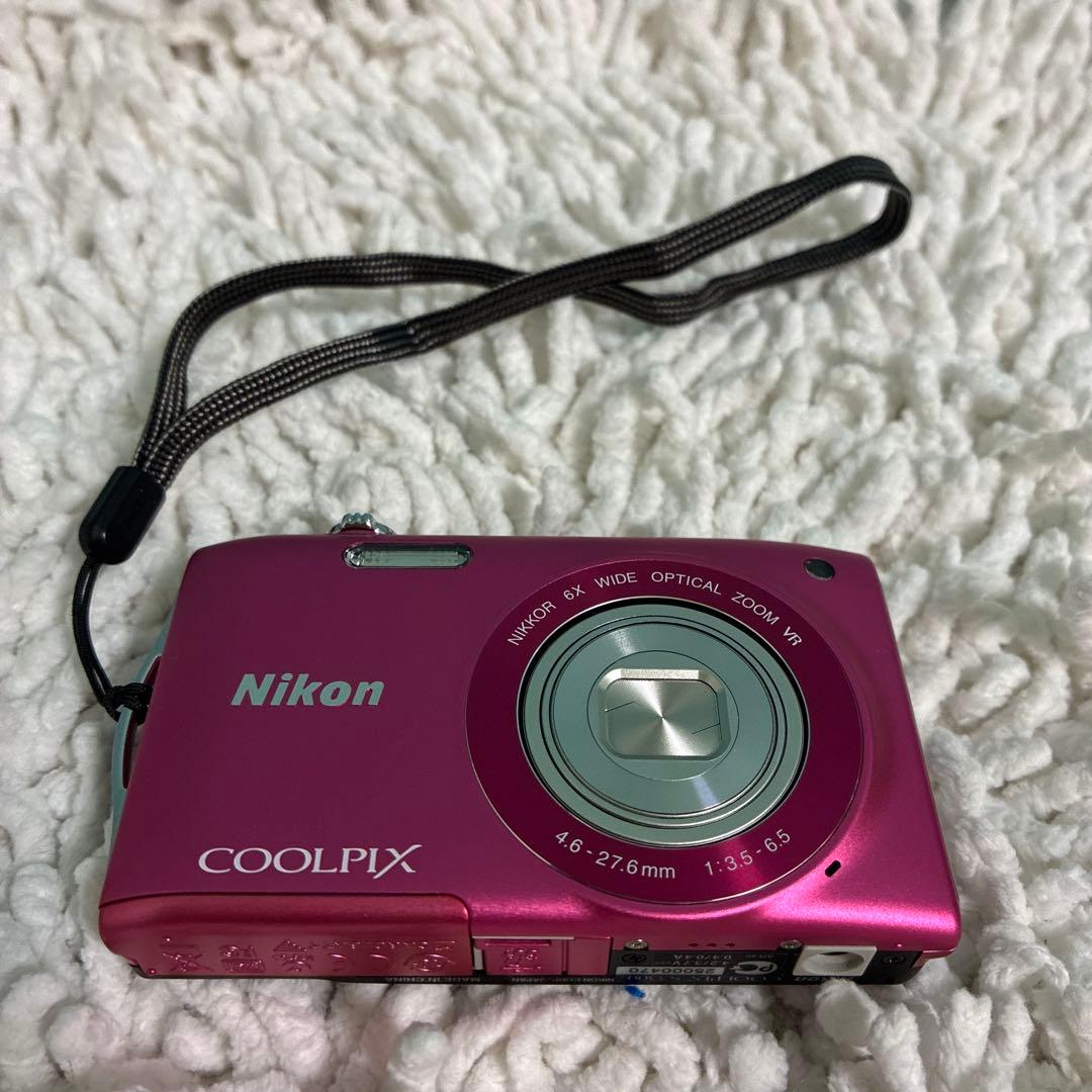 Nikon COOLPIX S3300 ピンク 動作確認済 純正バッテリ　充電器