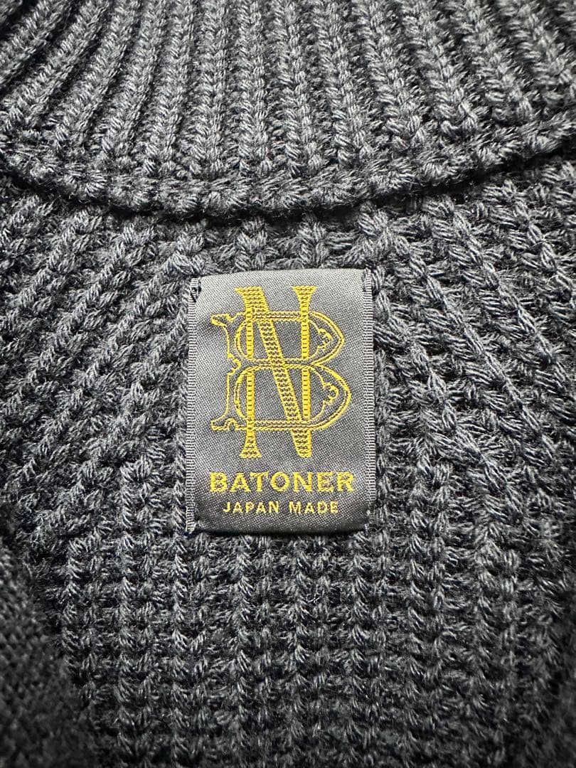 BATONER ドライバーズニット　ブラック　サイズ2