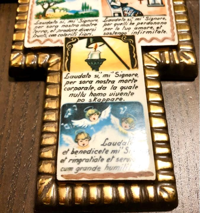 【お値下げ】 陶板画　Cantico delle Creature 太陽の讃歌