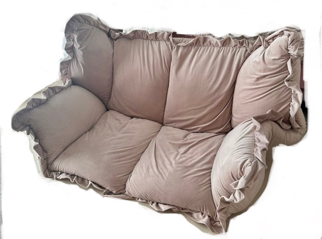 Francfrancカラン フロアソファ （W1120～1570） ピンク