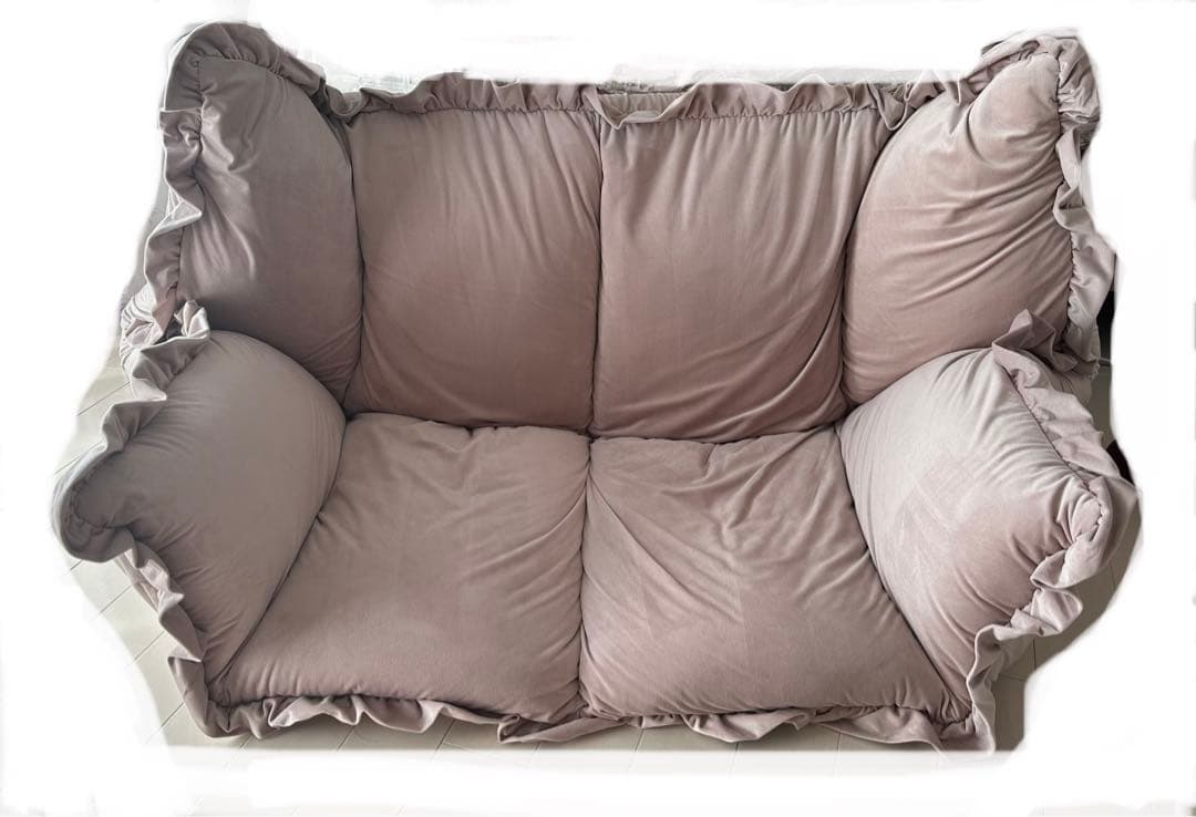 Francfrancカラン フロアソファ （W1120～1570） ピンク