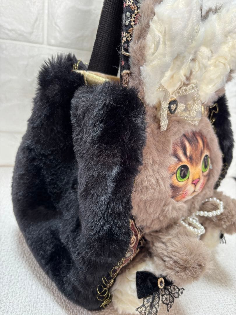 山*ば様 コヤンイサムチョン　ファーバッグ　サンダーちゃん　ブラウンうさちゃん