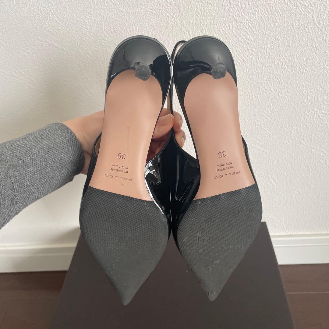 PELLICO ミュール3.5 Black 36