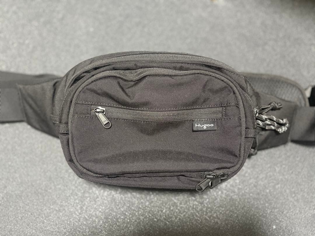 Hugoo ヒップシート　ブラック×ベージュ　ハグー