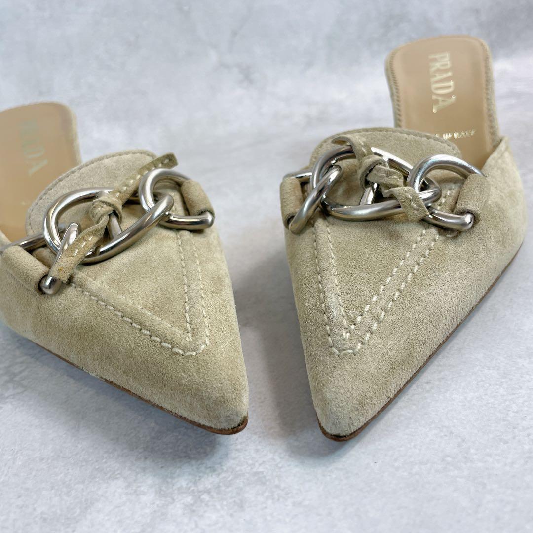 PRADA プラダ　ミュール　サンダル　スエード　00s