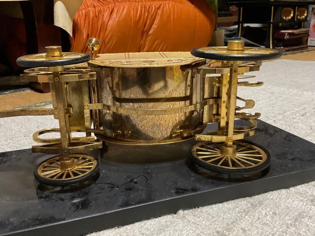 天皇陛下即位記念幌馬車／ダイキャスト製品・24k GP。【現状出品　稼働します】