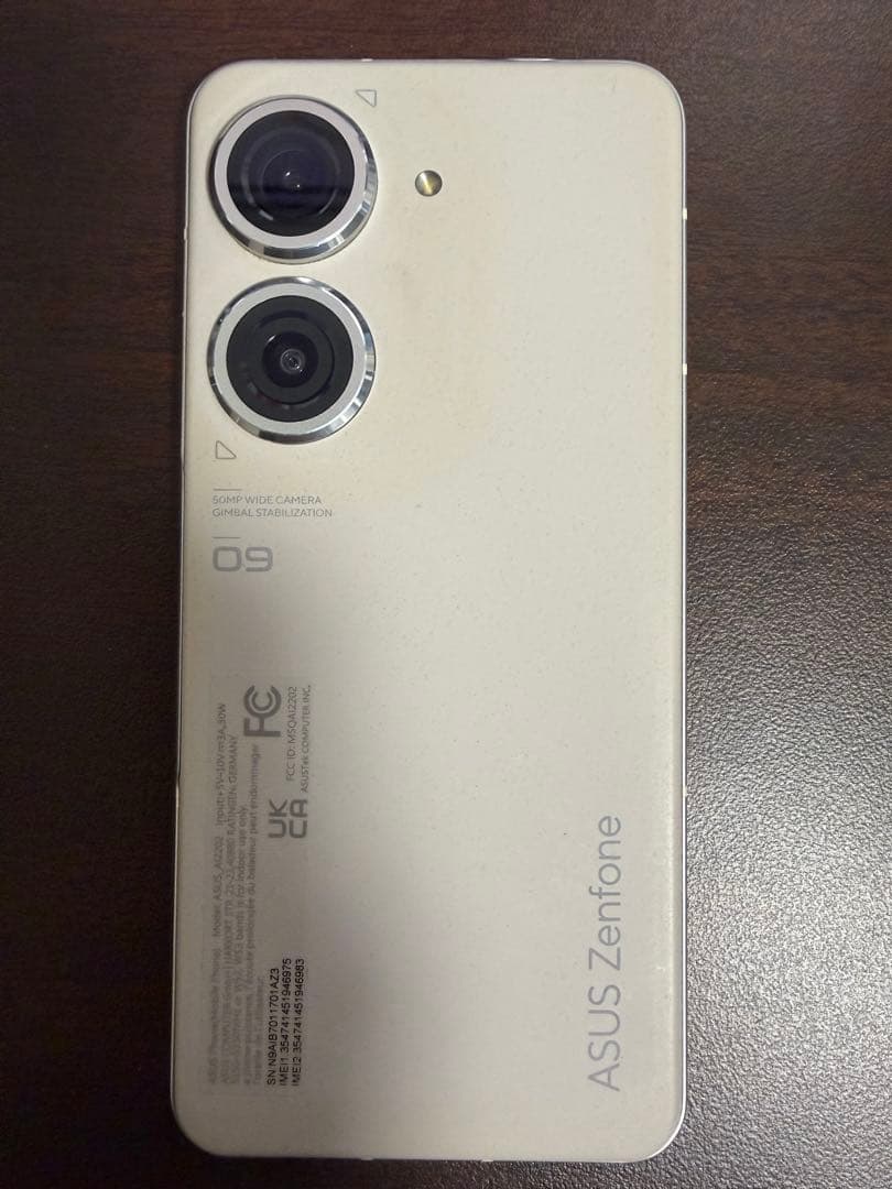 ASUS　Zenfone9 8GB/128GB　simフリー