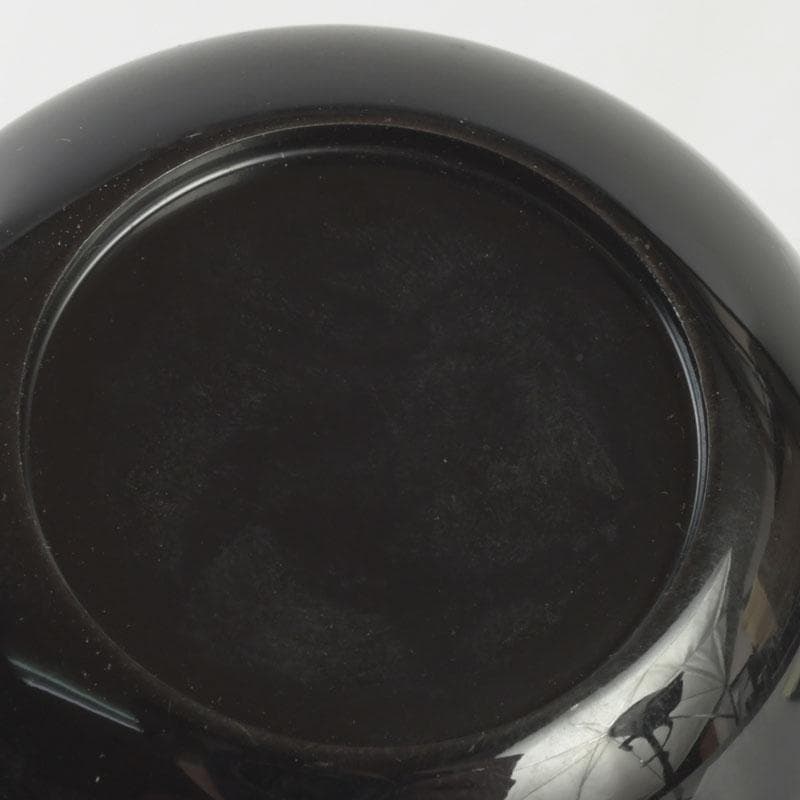 茶道具　 加賀蒔絵師　中村孝也作　川蝉蒔絵　中棗　共箱　V　9571