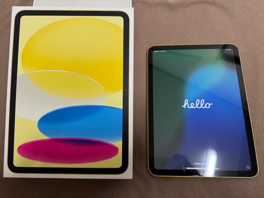 開封済未使用品　iPad A16 128GB Wi-Fi イエロー　充電回数１