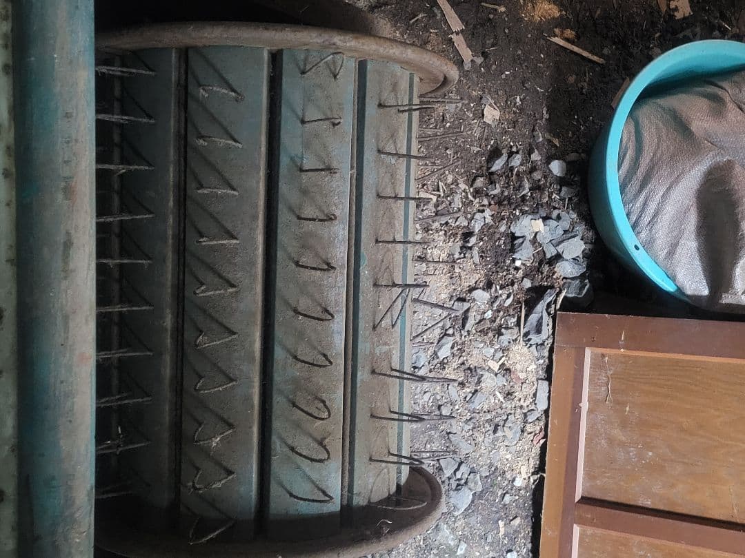 足踏み式脱穀機　農機具　古民具　ジャンク