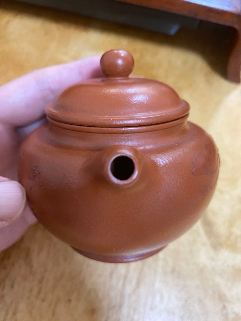 朱泥 急須 唐物 老一厂 茶道 中国 大紅袍