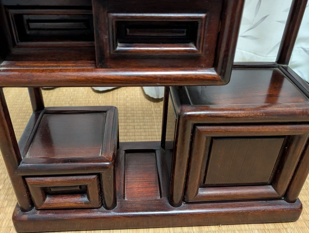 唐木　飾り棚　古家具　箪笥