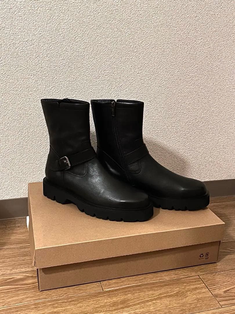 HIMIKO 本革 トラックソールエンジニアブーツ 撥水 未使用品✨