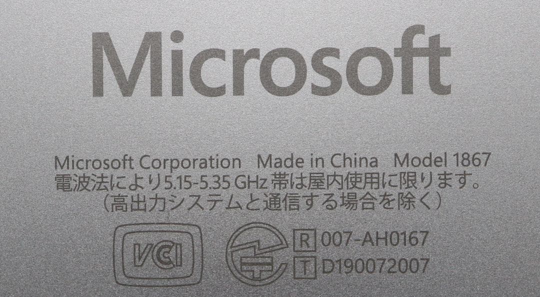 概ね綺麗Surface Laptop3 i7・16GB・256GBオフィス電池良
